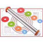 Bebusingoto rouleau � p�tisserie en acier inoxydable, rouleau � p�tisserie r�glable professionnel avec ...