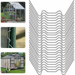 Bebusingoto serre vitrage clips, type w serre pinces en acier inoxydable, type w clips pour serre, clips ...