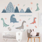 Bebusingoto un lot de stickers muraux pour chambre d'enfant dinosaures autocollant mural d�coration pour ...
