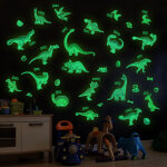 Bebusingoto stickers muraux dinosaures phosphorescents, autocollants lumineux pour plafond, d�coration ...