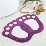 Bebusingoto tapis de bain big feet, tapis de salle de bain antidérapant et absorbant, tapis à poils longs ... Bebusingoto tapis de bain big feet, tapis de salle de bain antidérapant et absorbant, tapis à poils longs ...