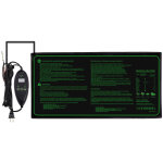 Bebusingoto tapis chauffant adjustable avec contr�leur de thermostat serres chauffantes hydroponique ...