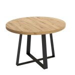 Befara - table  manger ronde de style industriel croud