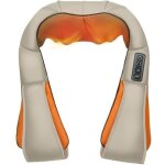 (beige)appareil de massage masseur cervical - shiatsu - chauffant - infrarouge