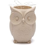 Beige pot de fleurs statue en r�sine solaire, pot d�coratif lumineux animal la nuit. convient pour le ...