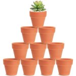 10 terre cuite mini pots de plante / de fleurs / de poterie en argile, en céramique avec trou de vidange, ... 10 terre cuite mini pots de plante / de fleurs / de poterie en argile, en céramique avec trou de vidange, ...