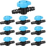 Beijiyi - lot de 10 vanne d'arr�t d'irrigation goutte vanne d'�gouttement droite 16mm plantation jardin ...
