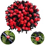 Beijiyi - 100pcs goutteurs rglable systme d'irrigation, plastique rglable goutteurs brumisateur arroseur, ...