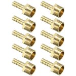 Beijiyi - 10pcs raccord cannel tuyau en laiton 6 mm barbel x 1 / 4 pt mle adaptateur connecteur