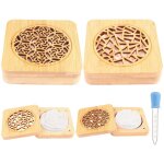 Beijiyi - 2pcs diffuseur d'huiles essentielles en pl�tre avec 2 bo�te � parfum en bois parfait parfum ...