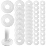 Beijiyi - 42 pices colliers de pipe en plastique pour tuyau, diamtre de 8mm / 10mm / 17mm / 41mm cache ...