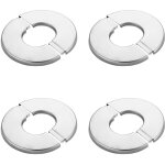 Beijiyi - cache tuyau radiateur acier inoxydable 4 pices rosace de robinetterie cache mitigeur douche ...