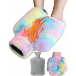 Chauffe pied, 2l bouillotte pieds non lectrique avec housse en peluche semelle antidrapante durable, ...
