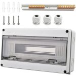 Beijiyi - coffret electrique etanche, coffret electrique etanche exterieur ip65 18 modules, avec 9 bornes, ...