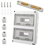 Beijiyi - coffret electrique etanche, coffret electrique etanche exterieur ip65 24 modules, avec 7 bornes, ... Beijiyi - coffret electrique etanche, coffret electrique etanche exterieur ip65 24 modules, avec 7 bornes, ...