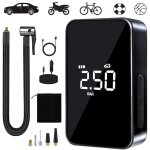 Compresseur  air portatif, 6000mah mini gonfleur electrique, 150psi pompe vlo electrique, compresseur ...