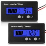 Beijiyi - compteur de batterie dc 12v 24v 36v 48v 60v 72v 84v avec alarme, r�glage avant et cl� commutation, ...