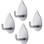 Beijiyi - crochet adhsif, 4 pices crochet autocollant acier inox 304 patere murale impermable rsistant ...