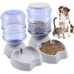 Beijiyi - distributeur de croquettes et eau automatique 3. 8l, mangeoire pour animaux de grande capacit ...
