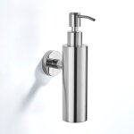 Distributeur de savon mural pour salle de bain - sans perage - chrom
