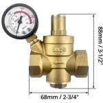 Beijiyi - dn20 reducteur de pression d'eau en laiton avec manom�tre de soupape de r�duction de pression ...