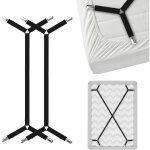 Beijiyi - drap de lit bretelles porte jarretelles - sangles de support de drap de lit entrecroises - ...