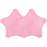 Beijiyi - filtre �vier en silicone, 2 pcs filtre � cheveux en silicone, filtre evier cuisine, passoire ...