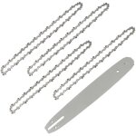 Beijiyi - longueur de guide - chane 35 cm avec 4 chanes de trononneuses, 52 maillons / entraineurs, ...