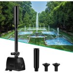 Jet d'eau pompe pour fontaine, bassin, étang, jardin 1000l / h Jet d'eau pompe pour fontaine, bassin, étang, jardin 1000l / h