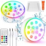 Lumire de piscine led submersible avec tlcommande clairage etanche lampes ip68 tanche lumires sous ...