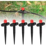 Beijiyi - metteur d'irrigation goutte -  - goutte - 8 trous rglable  360 degrs - avec piquet pour ...