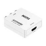 Mini av rca cvbs vers hdmi vido audio convertisseurs adaptateur support 720 1080p pour camra, xbox ...