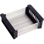 Beijiyi - panier de vidange, gouttoir pour vier, gouttoir tlescopique en acier inoxydable avec 1 ...