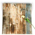 Beijiyi - papier peint en bois auto - adhsif brun papier peint  rayures fond d'cran peel and stick ...