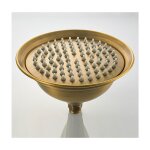 Beijiyi - pommeau de douche rtro, pomme de douche  pluie ronde antique de 8 pouces, douche trompette ...