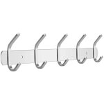 Beijiyi - porte manteau mural design bross - (5crochets) patres porte manteau mural en acier inoxydable ...