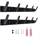 Beijiyi - porte manteau mural patre murale avec 2 pices 5 crochets pour entre salle de bain cuisine ...