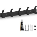 Beijiyi - porte manteau mural, patere murale 5 crochets, porte manteau salle de bain, pour porte - manteau ...