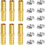 Beijiyi - raccord en laiton de tuyau raccord pneumatique 10mm, 6 pices connecteur de tuyau en laiton ...