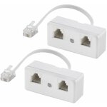 Beijiyi - rpartiteurs tlphoniques bidirectionnels, cble rj11 6p4c adaptateur mural tlphonique et ...