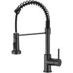 Beijiyi - robinet cuisine noir, mitigeur cuisine avec douchette pivotant  360 d'vier  arc lev pulvrisat ...