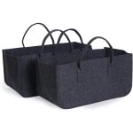 Beijiyi - sac porte bches, 2pcs panier  bches de chemine, panier  bois de chauffage, sac de rangement ...