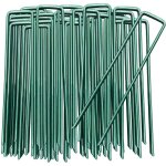 Beijiyi - sardines de fixation, 50 pcs verte piquet ancrage, agrafe toile paillage pour bloquer les couvre ...