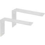 Beijiyi - support Étagère murale, fixation flottante support avec finition en acier inox, support d'angle ... Beijiyi - support Étagère murale, fixation flottante support avec finition en acier inox, support d'angle ...