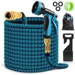 Beijiyi - tuyau d'arrosage extensible, flexible avec buse de pulvrisation 10 fonctions, tuyau d'arrosage ...