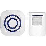 Promotion beilan sonnette sans fil kit de carillon de porte electrique avec 1 r�cepteur et 1 d�tecteur ...