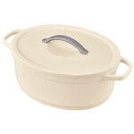 Beka - plume cocotte ovale beige 31cm 6l