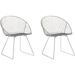 Lot 2 chaises industrielles en acier argenté design tendance et style ultra moderne pour salon cuisine ... Lot 2 chaises industrielles en acier argenté design tendance et style ultra moderne pour salon cuisine ...