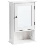 Beliani - armoire de toilette murale moderne en mdf 34 x 53 cm rangement salle de bain blanc huila