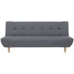 Beliani - canapé fixe 3 places en tissu gris foncé design scandinave ultra confortable et Élégant Beliani - canapé fixe 3 places en tissu gris foncé design scandinave ultra confortable et Élégant